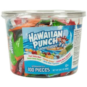 Hawaiian Punch Assorted Candy Chews 100ct Tub